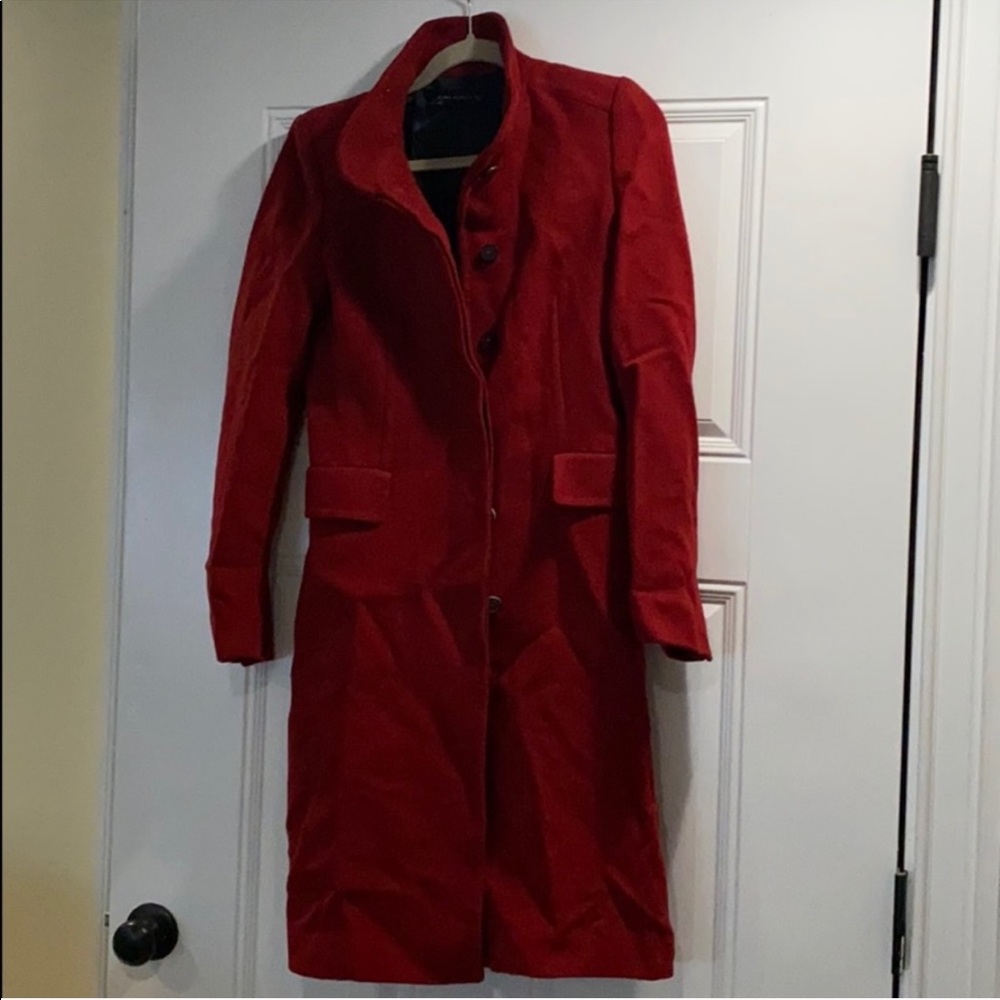 Zara red coat